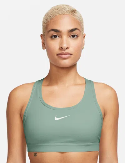 Nike Women's Swoosh Medium Support Sports Bra In Green
