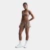 Nike Women's Swoosh Medium Support Sports Bra In Mink Brown/white