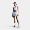 Nike Women's Swoosh Medium Support Sports Bra In White/stone Mauve/black