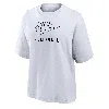 Nike Women's Swoosh Lacrosse Boxy T-shirt In White