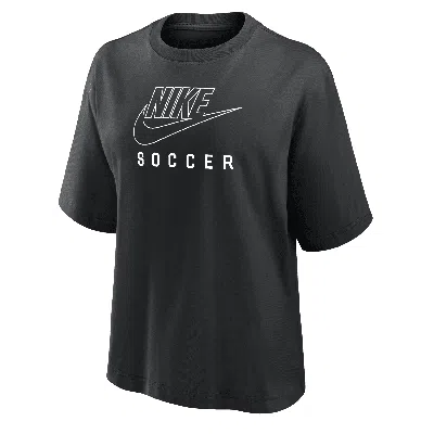 Nike Women's Swoosh Soccer Boxy T-shirt In Black