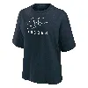 Nike Women's Swoosh Soccer Boxy T-shirt In Blue