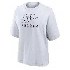 Nike Women's Swoosh Lacrosse Boxy T-shirt In White