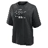 Nike Women's Swoosh Tennis Boxy T-shirt In Black