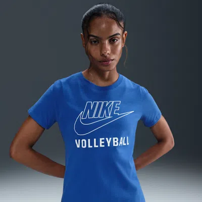 Nike Women's Swoosh Volleyball T-shirt In Blue