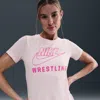 Nike Women's Swoosh Wrestling T-shirt In Pink
