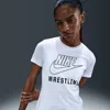 Nike Women's Swoosh Wrestling T-shirt In White