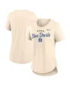 Nike Women's Tan North Carolina Tar Heels Script Logo Tri-blend T-shirt In Tan