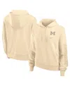 Nike Women's Tan Michigan Wolverines One Performance Pullover Hoodie In Tan