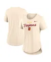 Nike Women's Tan Usc Trojans Script Logo Tri-blend T-shirt In Tan