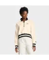 Nike Tan West Virginia Mountaineers Legacy Half-zip Sweatshirt In White