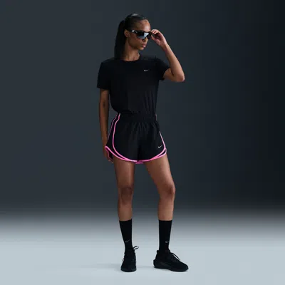 Nike Women's Tempo Dri-fit Mid-rise Brief-lined Running Shorts In Black