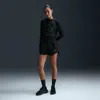 Nike Women's Tempo Dri-fit Mid-rise Brief-lined Running Shorts In Black