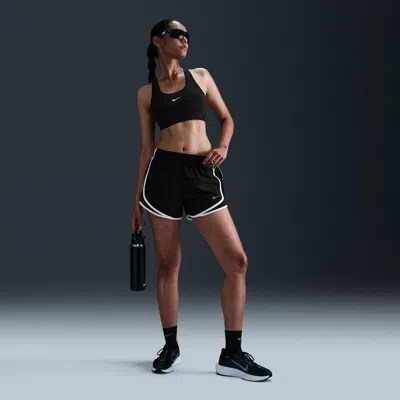 Nike Women's Tempo Dri-fit Mid-rise Brief-lined Running Shorts In Black