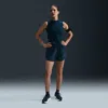 Nike Women's Tempo Dri-fit Mid-rise Brief-lined Running Shorts In Blue