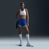 Nike Women's Tempo Dri-fit Mid-rise Brief-lined Running Shorts In Blue