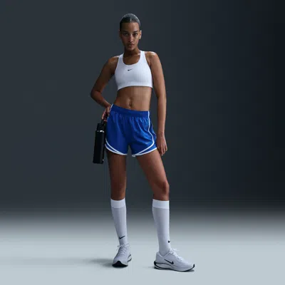 Nike Women's Tempo Dri-fit Mid-rise Brief-lined Running Shorts In Blue