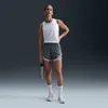 Nike Women's Tempo Dri-fit Mid-rise Brief-lined Running Shorts In Grey