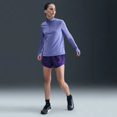 Nike Women's Tempo Dri-fit Mid-rise Brief-lined Running Shorts In Purple
