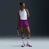 Nike Women's Tempo Dri-fit Mid-rise Brief-lined Running Shorts In Purple