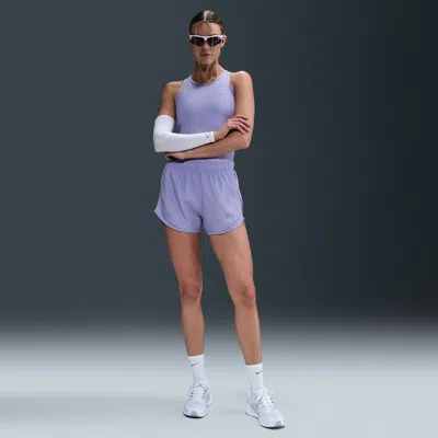 Nike Women's Tempo Dri-fit Brief-lined Running Shorts In Purple