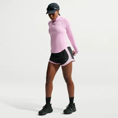 Nike Women's Tempo Dri-fit Mid-rise Brief-lined Running Shorts In Black