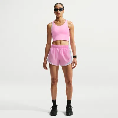 Nike Women's Tempo Dri-fit Mid-rise Brief-lined Running Shorts In Pink