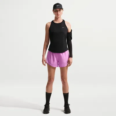 Nike Women's Tempo Dri-fit Mid-rise Brief-lined Running Shorts In Purple