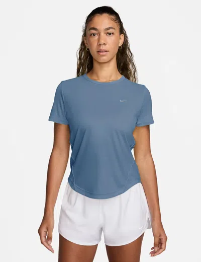 Nike Women's Tempo Dri-fit Short-sleeve Running Top In Blue