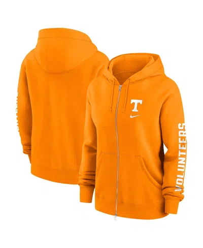 Nike Women's Tennessee Orange Tennessee Volunteers Oversize Lockup Phoenix Full-zip Hoodie Jacket