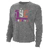 Nike Women's Tennis Boxy Long-sleeve T-shirt In Grey