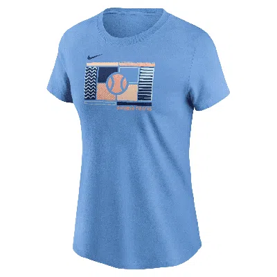 Nike Women's Tennis Short-sleeve T-shirt In Blue
