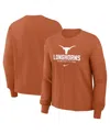 Nike Women's Texas Orange Texas Longhorns Primetime University Boxy Long Sleeve T-shirt In Orange