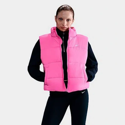 Nike Women's Therma-fit Loose Classic Puffer Vest In Pink