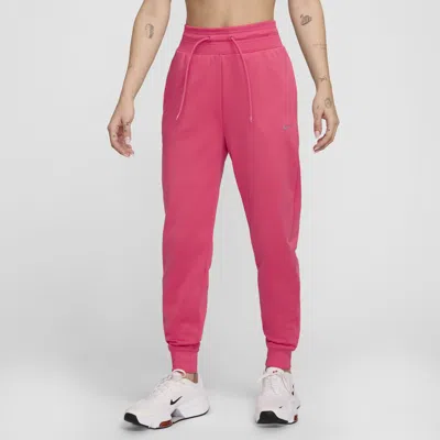 Nike Women's Therma-fit One High-waisted 7/8 Jogger Pants In Pink