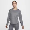 Nike Women's Therma-fit One Long-sleeve Top In Smkgry,whi