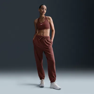 Nike Women's Therma-fit One Loose Fleece Pants In Brown