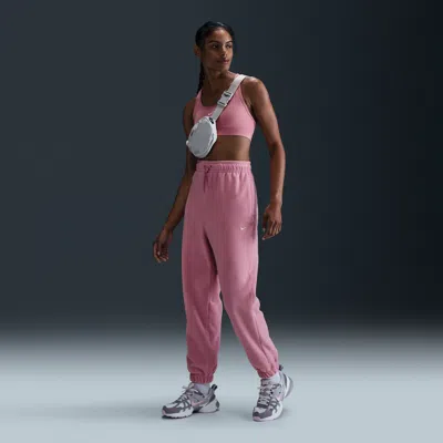 Nike Women's Therma-fit One Loose Fleece Pants In Pink