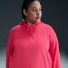 Nike Women's Therma-fit One Pullover Hoodie (plus Size) In Pink
