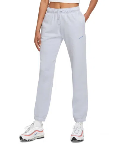 Nike Women's Tie Jogger Pants - Plus In Ghost In Gray