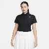 Nike Women's Tour Dri-fit Adv Short-sleeve Golf Polo In Black