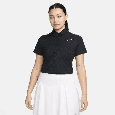 Nike Women's Tour Dri-fit Adv Short-sleeve Golf Polo In Black