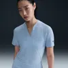 Nike Women's Tour Dri-fit Short-sleeve Blade Jacquard Golf Polo In Blue
