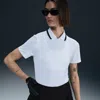 Nike Women's Tour Dri-fit Short-sleeve Golf Polo In White