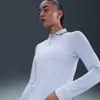 Nike Women's Tour Dri-fit Uv Protection Long-sleeve Golf Polo In White