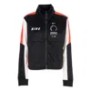 Nike Women's Tracksuit Jacket W Sportswear Track Top Black/lt Crimson/white In Black/lt Crimson/white