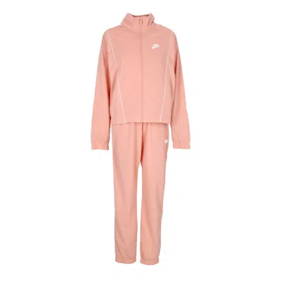 Nike Women's Tracksuit Set W Essential Tracksuit Lt Madder Root/white/white