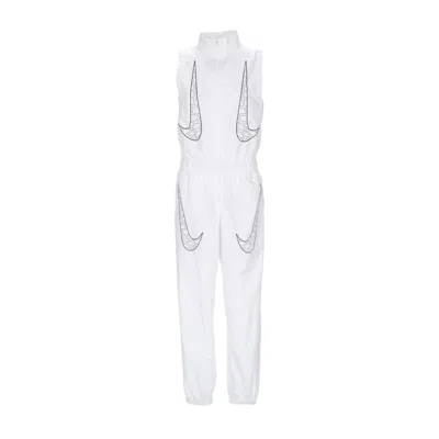 Nike Women's Tracksuit Sportswear Air Max Day Jumpsuit White/black/lt Iron Ore
