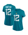 Nike Women's Travis Hunter Teal Jacksonville Jaguars 2025 Nfl Draft First Round Pick Name Number T-shirt In Blue