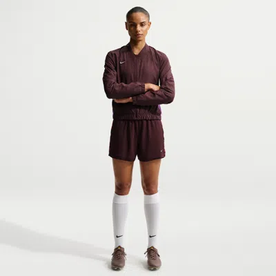 Nike Women's United Academy Dri-fit Soccer Knit Shorts In Burgundy